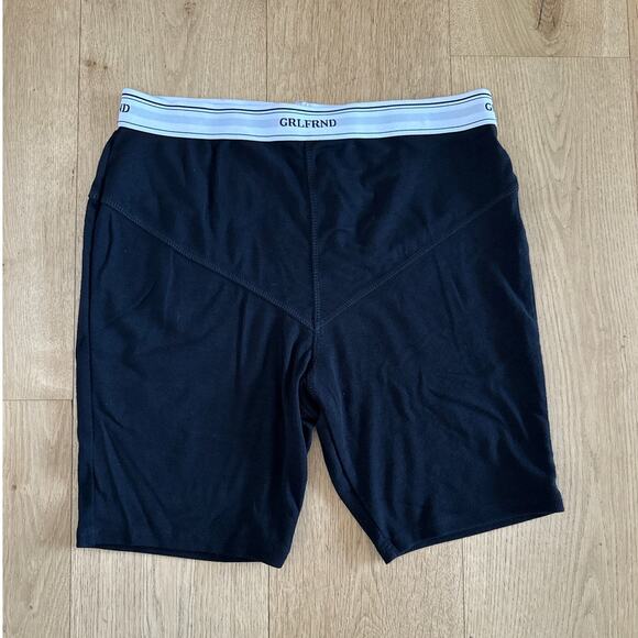 GRLFRND - Boxer Bike Shorts in Black & White - Picture 1 of 3